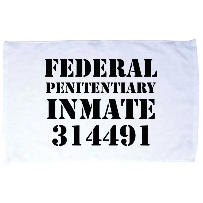 Federal Penitentiary Inmate Funny Halloween Prisoner Costume Microfiber Hand Towel