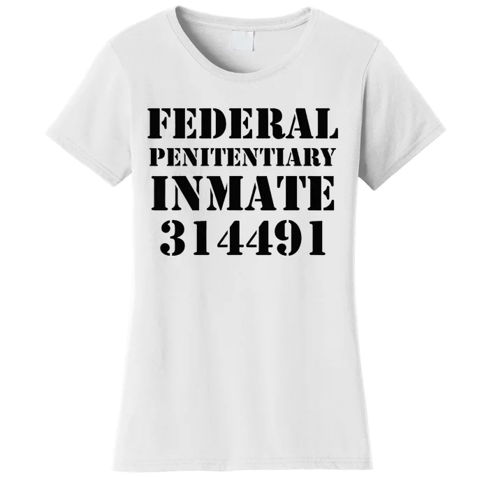 Federal Penitentiary Inmate Funny Halloween Prisoner Costume Women's T-Shirt