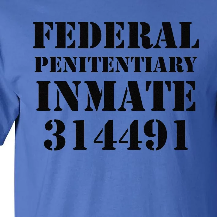 Federal Penitentiary Inmate Funny Halloween Prisoner Costume Tall T-Shirt