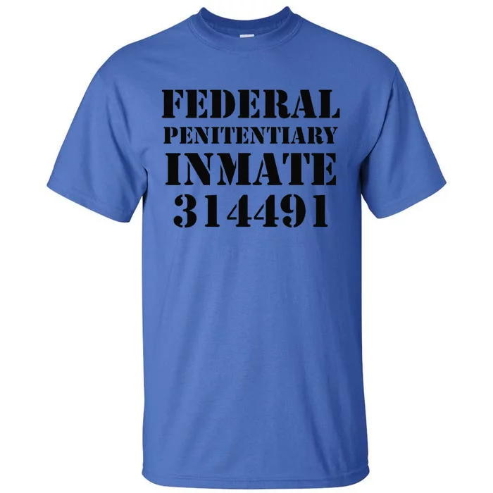 Federal Penitentiary Inmate Funny Halloween Prisoner Costume Tall T-Shirt