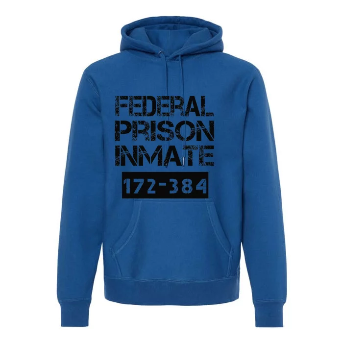 Federal Prison Inmate Jail Halloween Costume Funny Premium Hoodie