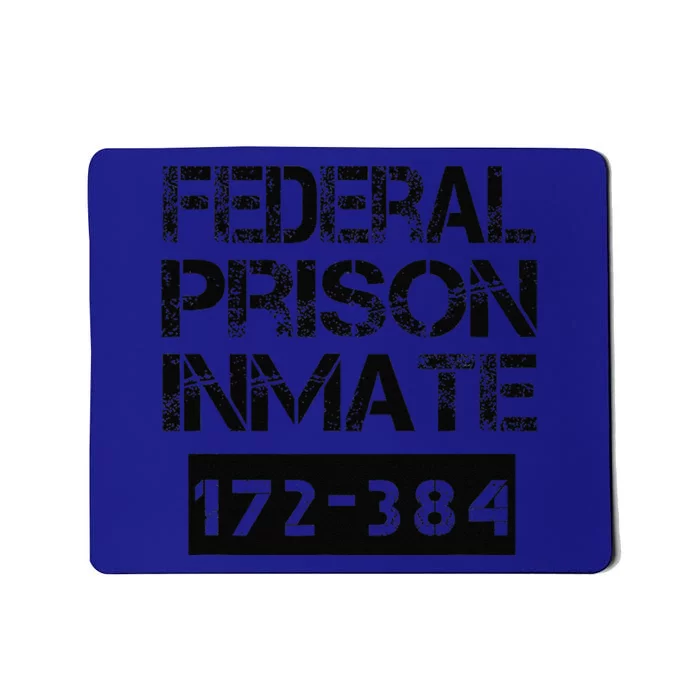 Federal Prison Inmate Jail Halloween Costume Funny Mousepad