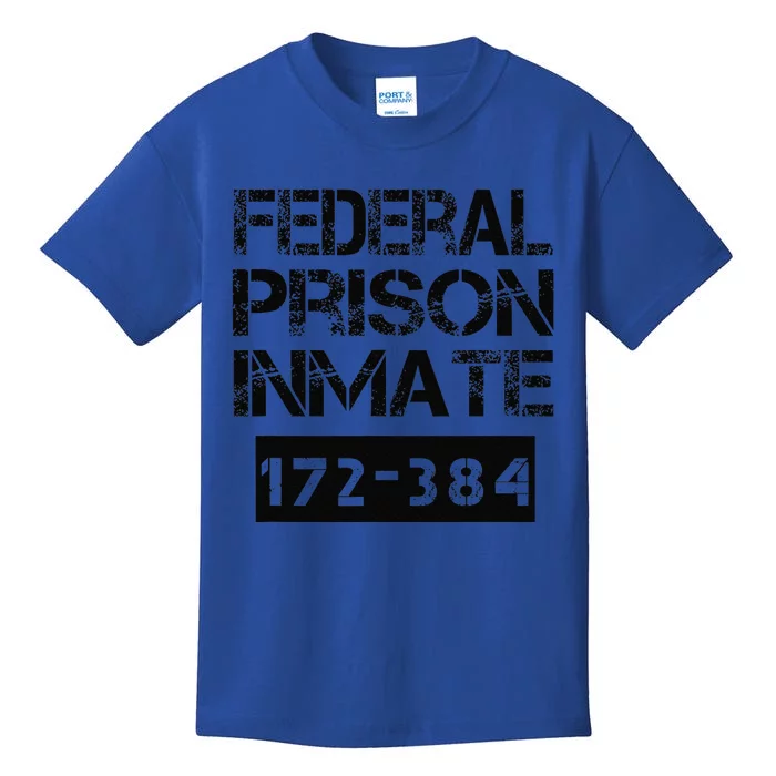 Federal Prison Inmate Jail Halloween Costume Funny Kids T-Shirt