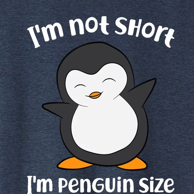 Funny Penguin I'm Not Short I'm Small Like A Penguin Women's Crop Top Tee