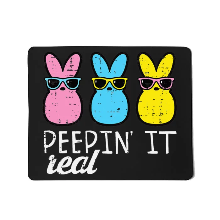 funny Peepin It Real Easter Bunnies Cool Mousepad