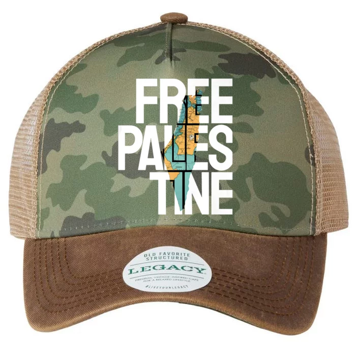 Free Palestine I Stand With Palestine Legacy Tie Dye Trucker Hat