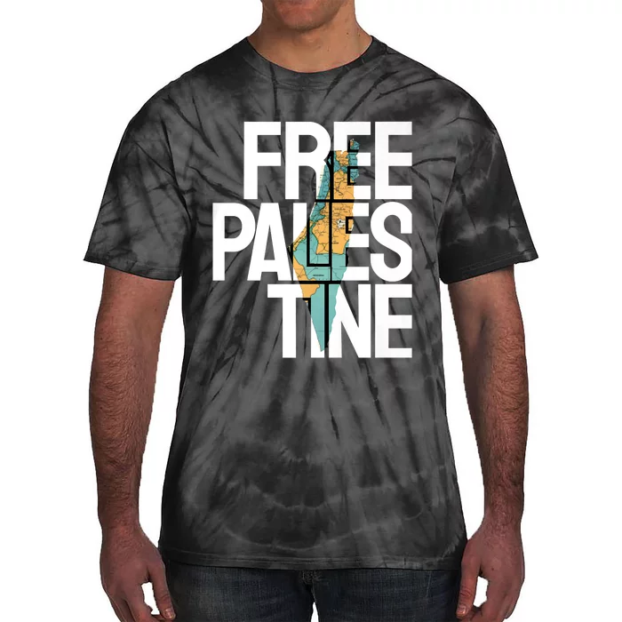 Free Palestine I Stand With Palestine Tie-Dye T-Shirt