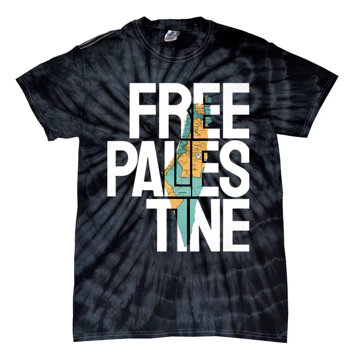 Free Palestine I Stand With Palestine Tie-Dye T-Shirt