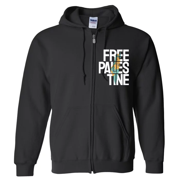 Free Palestine I Stand With Palestine Full Zip Hoodie