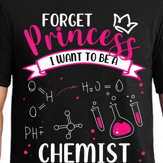 Forget Princess I Want To Be Chemist Funny Women Chemist Pajama Set