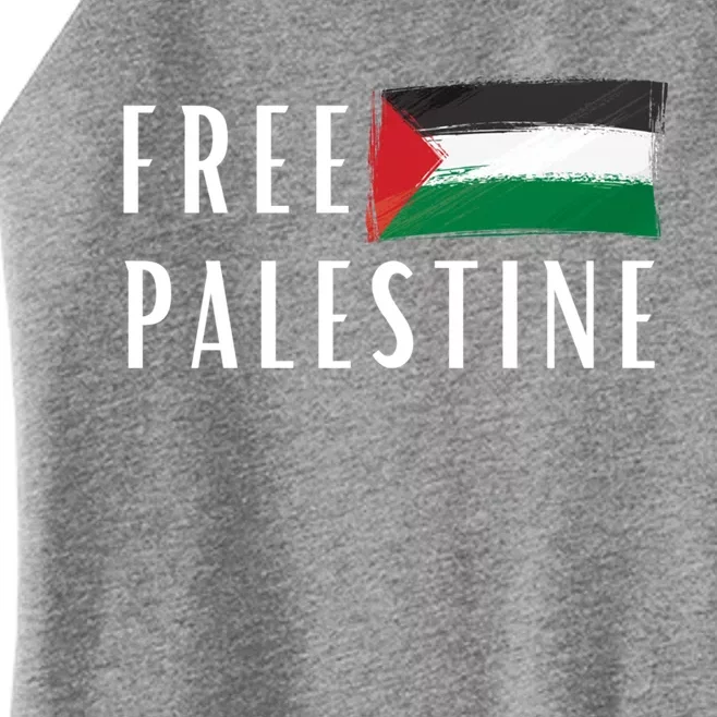 Free Palestine I Support Palestine Freedom Flag Free Gaza Cool Gift Women’s Perfect Tri Rocker Tank