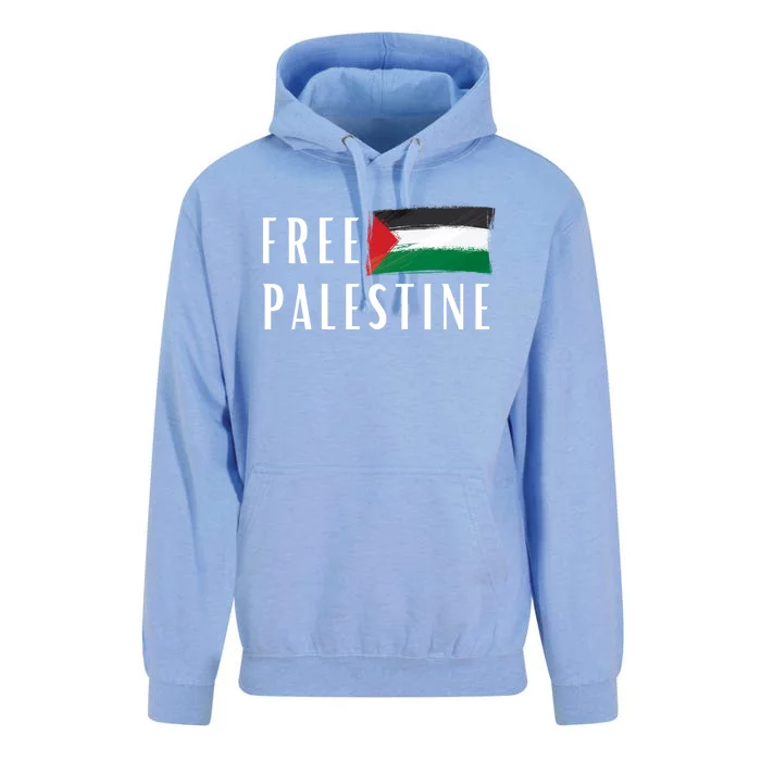 Free Palestine I Support Palestine Freedom Flag Free Gaza Cool Gift Unisex Surf Hoodie