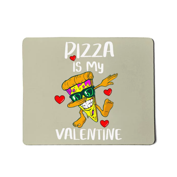 Funny Pizza Is My Valentine Cute Hearts Valentines Day Mousepad