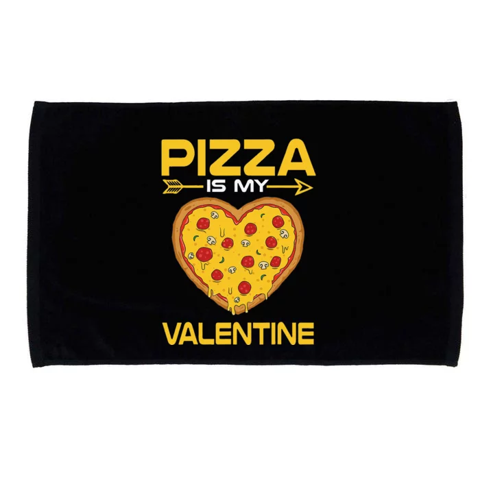 Funny Pizza Is My Valentine Day Gifts VDay Microfiber Hand Towel