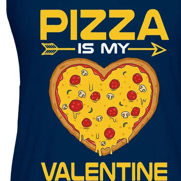 Funny Pizza Is My Valentine Day Gifts VDay Ladies Essential Flowy Tank