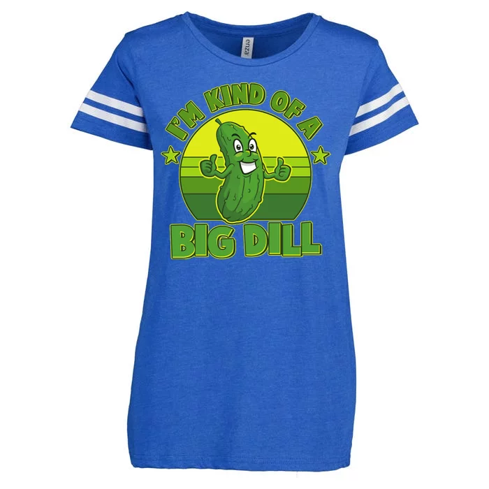 Funny Pickle I'm Kind Of A Big Dill Enza Ladies Jersey Football T-Shirt