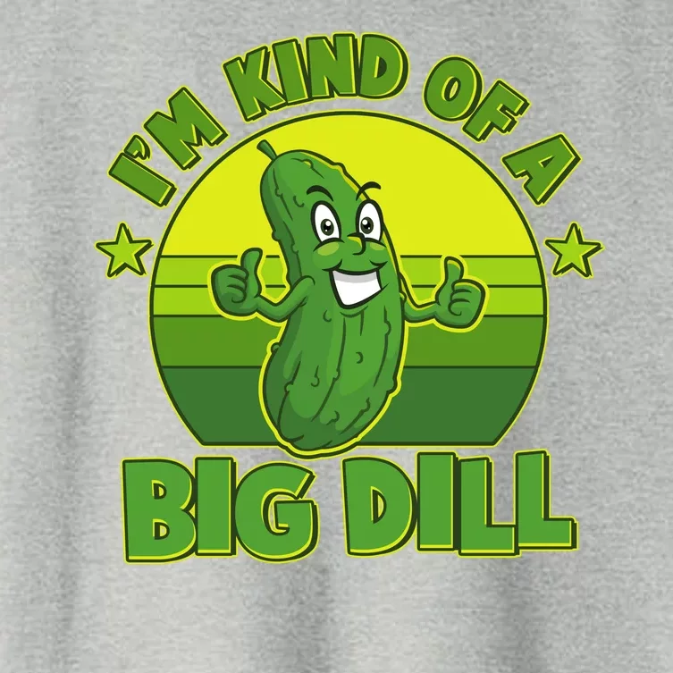 Funny Pickle I'm Kind Of A Big Dill Women's Crop Top Tee