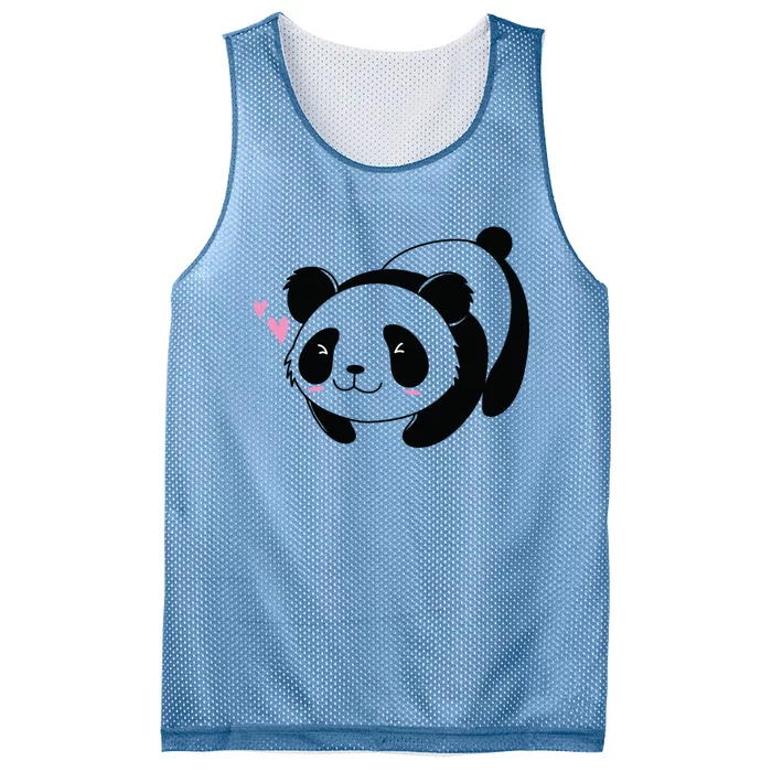 Fat Panda Is In Love Cool Gift Mesh Reversible Basketball Jersey Tank