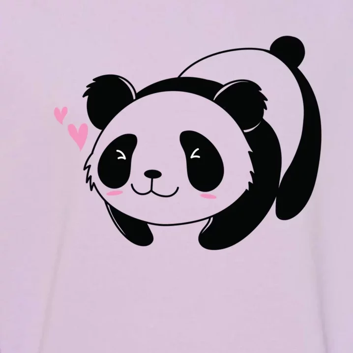 Fat Panda Is In Love Cool Gift Garment-Dyed Sweatshirt