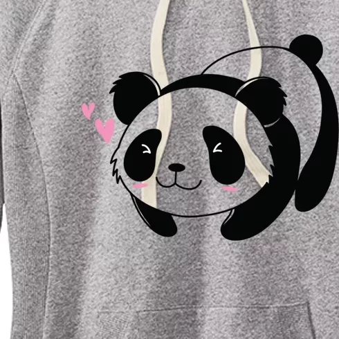 Fat Panda Is In Love Cool Gift Women's Fleece Hoodie