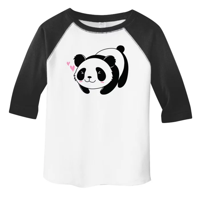 Fat Panda Is In Love Cool Gift Toddler Fine Jersey T-Shirt