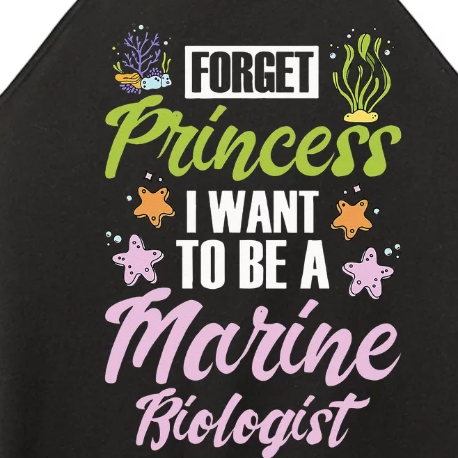 Forget princess I want to be a marine biologist Women’s Perfect Tri Rocker Tank