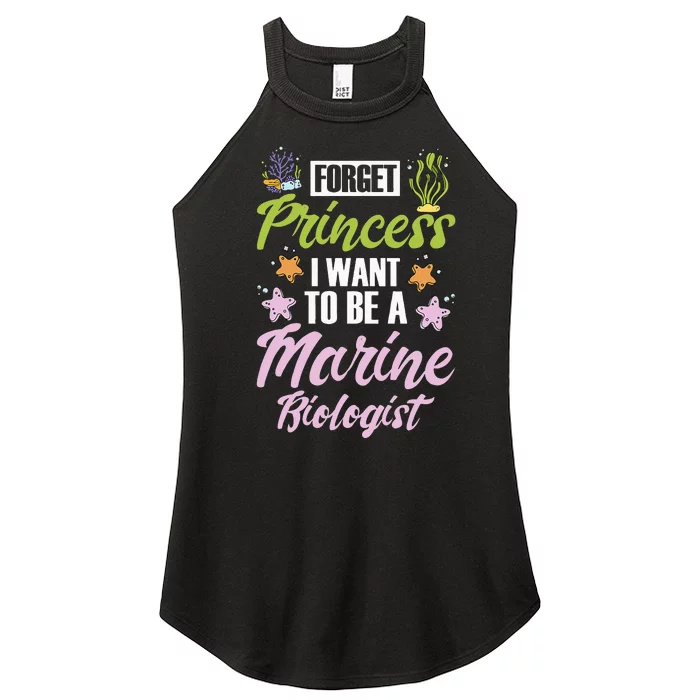 Forget princess I want to be a marine biologist Women’s Perfect Tri Rocker Tank