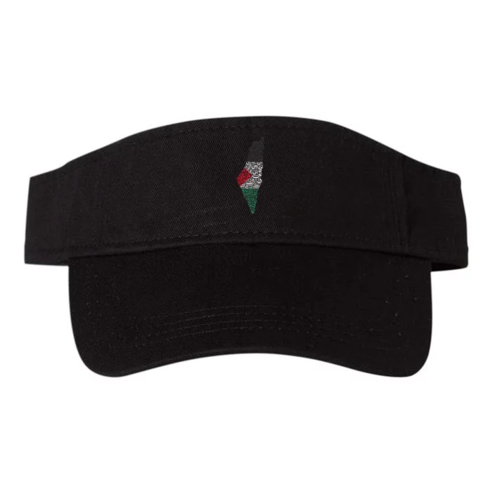 Free Palestine In Arabic Free Gaza Valucap Bio-Washed Visor