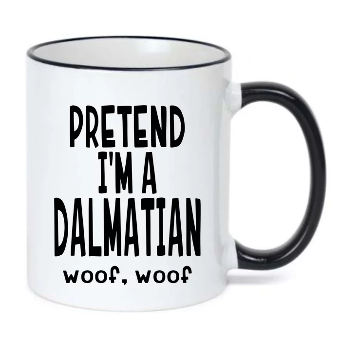 Funny Pretend Im A Dalmatian Great Gift Lazy Halloween Costume Gift Black Color Changing Mug