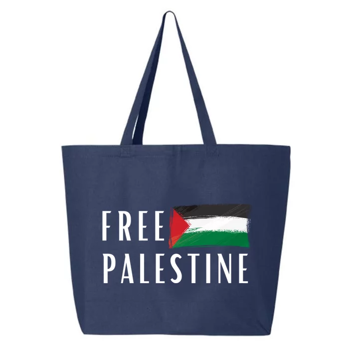 Free Palestine I Support Palestine Freedom Flag Free Gaza Meaningful Gift 25L Jumbo Tote