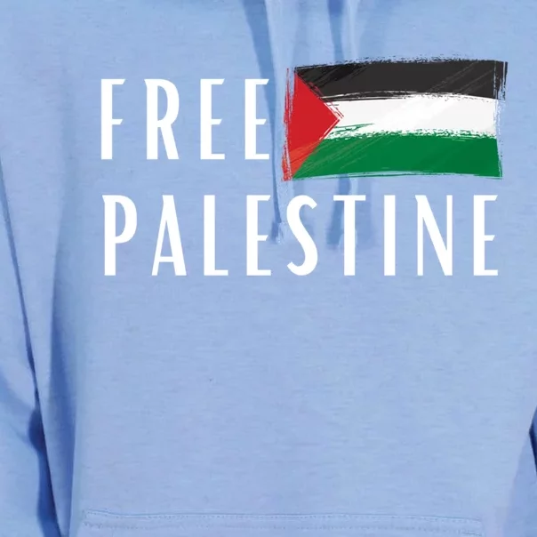 Free Palestine I Support Palestine Freedom Flag Free Gaza Meaningful Gift Unisex Surf Hoodie