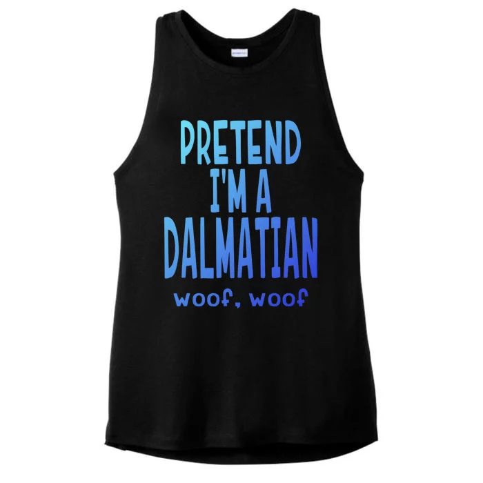 Funny Pretend Im A Dalmatian Great Gift Lazy Halloween Costume Gift Ladies Tri-Blend Wicking Tank