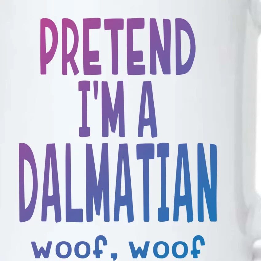 Funny Pretend Im A Dalmatian Great Gift Lazy Halloween Costume Gift Black Color Changing Mug