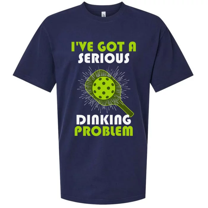 Funny Pickleball IVe Got A Serious Dinking Problem Sueded Cloud Jersey T-Shirt