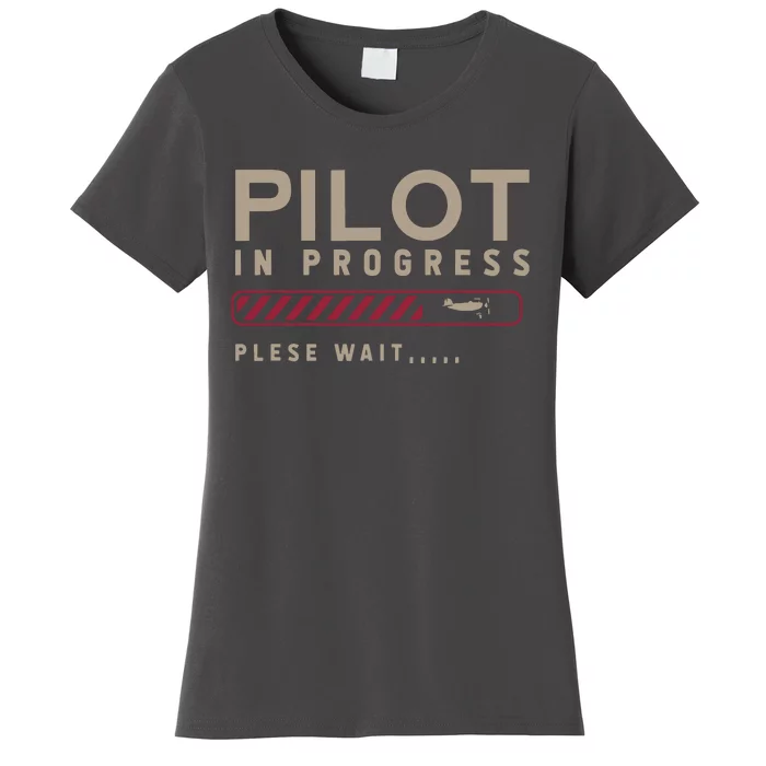 Funny Pilot In Progress Please Wait Future Pilot Women's T-Shirt