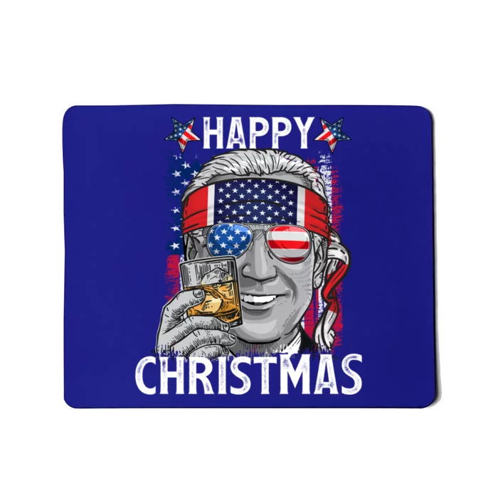 Funny Patriotic Joe Biden Happy Christmas 4th Of July Usa Gift Mousepad