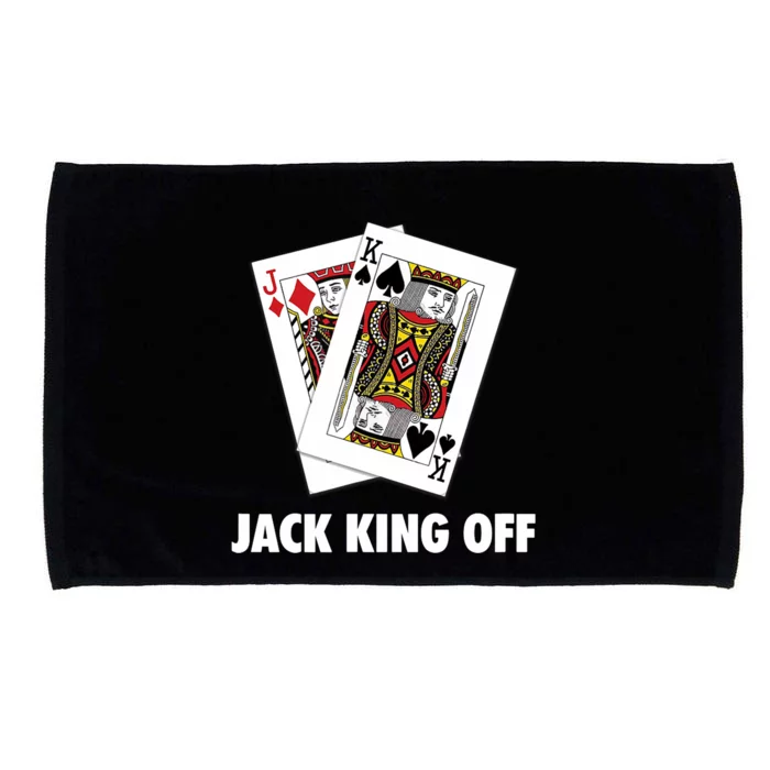 Funny Poker Jack King Off Suit Microfiber Hand Towel