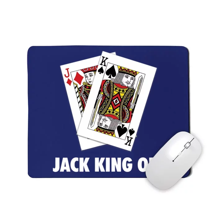 Funny Poker Jack King Off Suit Mousepad