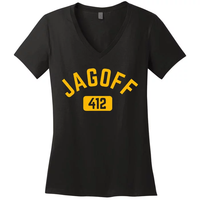 Funny Pittsburgh Jagoff 412 Steel City Pennsylvania Home Women's V-Neck T-Shirt