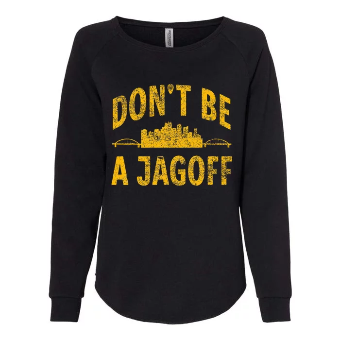 Funny Pittsburgh Jagoff Steel City Skyline 412 Home Vintage Womens California Wash Sweatshirt