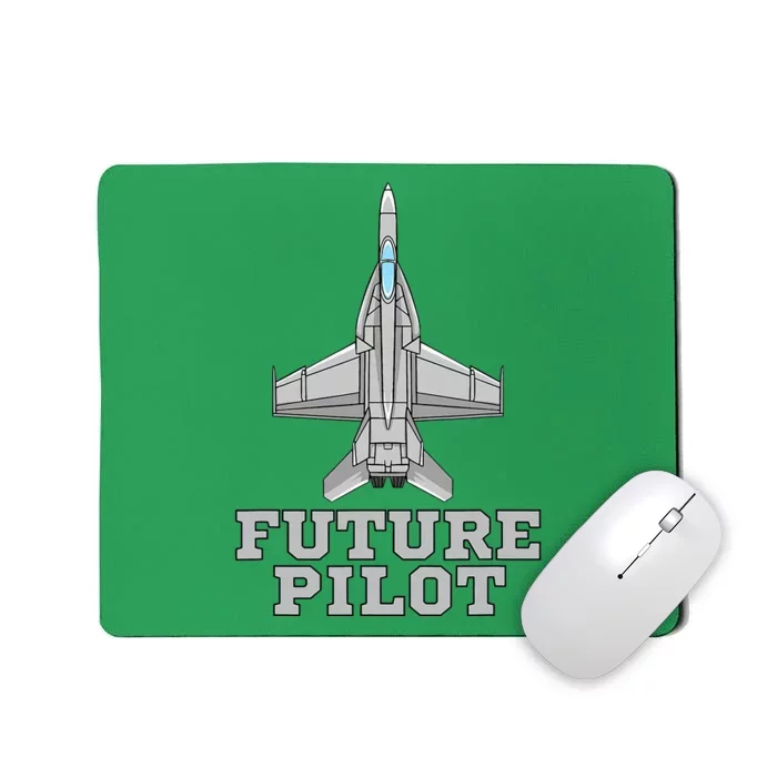 Future Pilot Jet Aviation Fighter Plane Airplane Pilot Mousepad