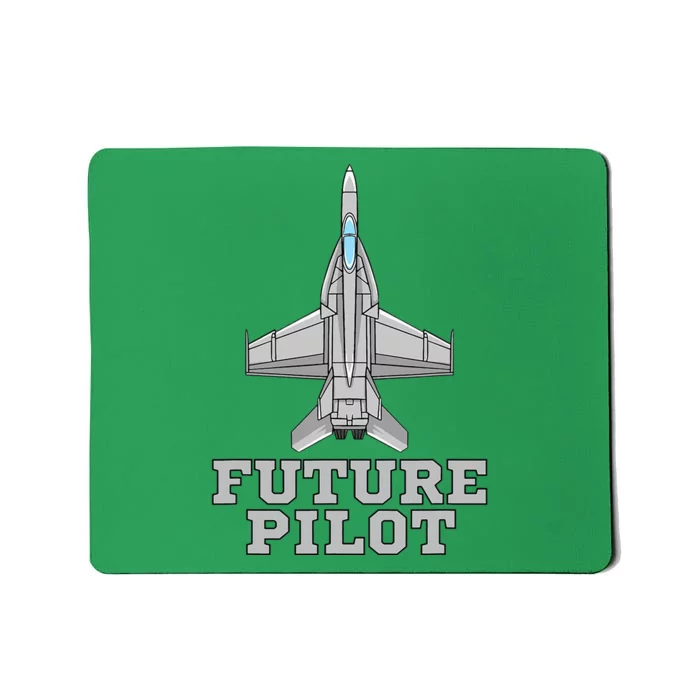 Future Pilot Jet Aviation Fighter Plane Airplane Pilot Mousepad