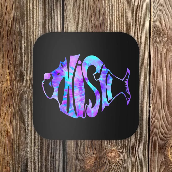 Fish Phish Jam Fishing Fisherman Tie-Dye Coaster