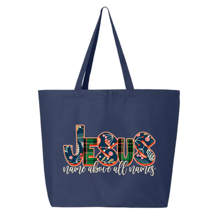 Festive Patten Jesus Name Above All Names 25L Jumbo Tote