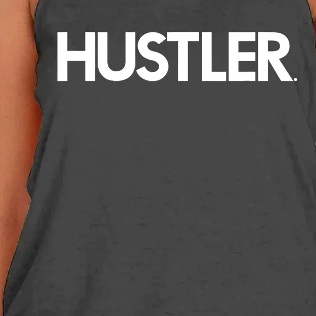 Funny Poolhall Junkies Hustler Gift Billiards Pool Player Gift Women's Knotted Racerback Tank