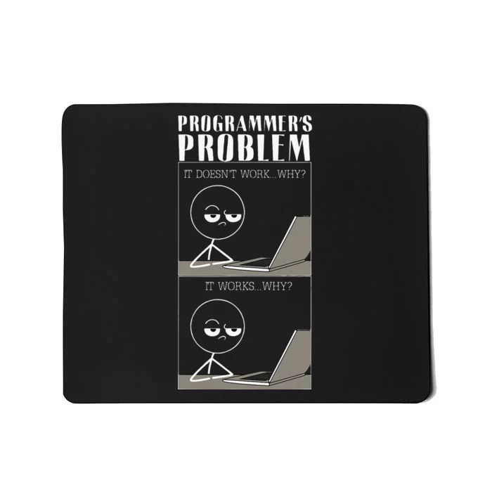 Funny Programmer Joke Coder Text Programming Coding Mousepad