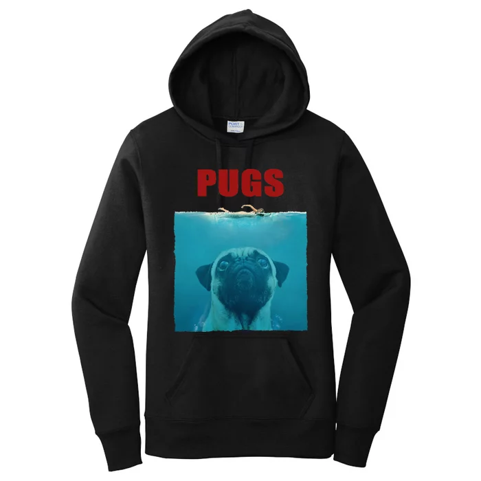 Funny Pug Jaws Women's Pullover Hoodie