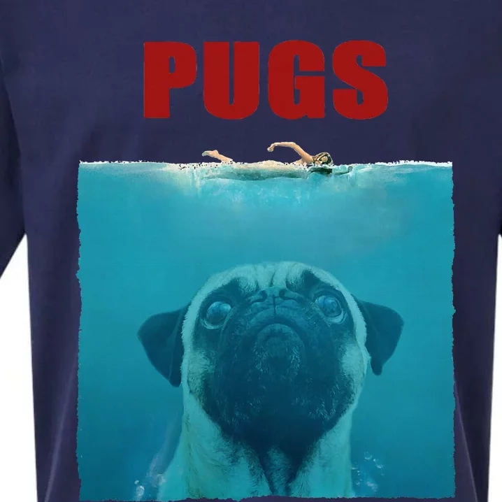 Funny Pug Jaws Sueded Cloud Jersey T-Shirt