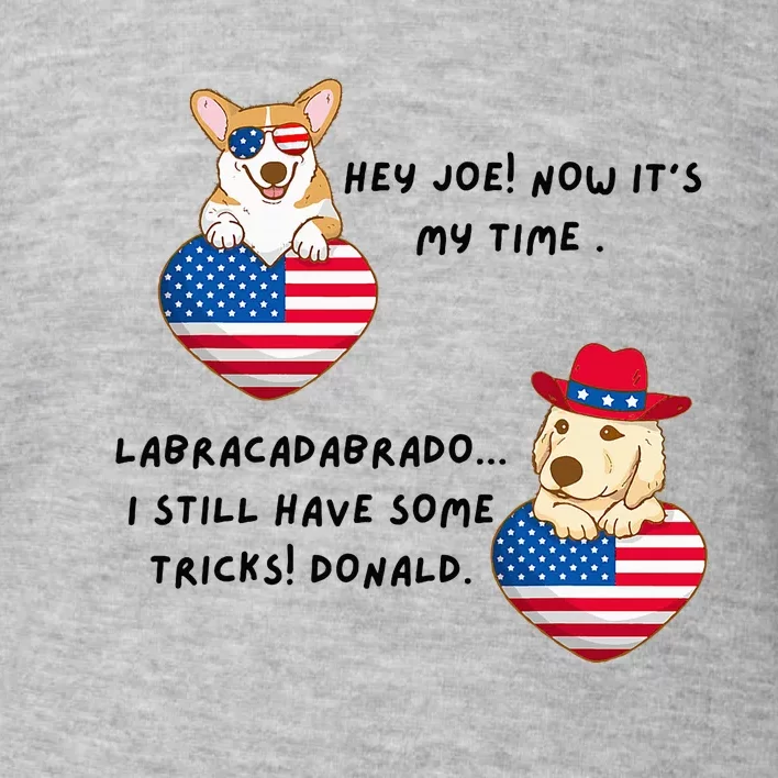 Funny Political Joe And Trump Chat 2024 ItS My Time Toddler Sweatshirt