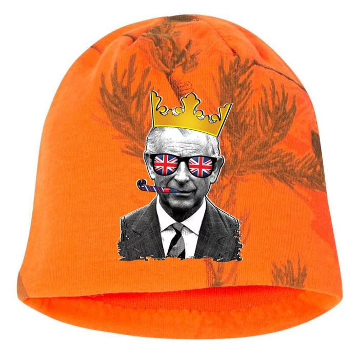 Funny Party King Coronation Prince King Charles Kati - Camo Knit Beanie